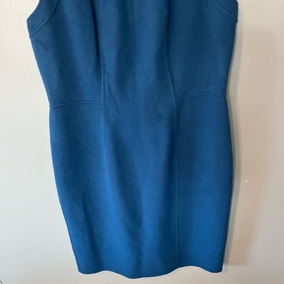 NWT Talbots Wool Marine Blue Midi Dress - Picture 5 of 9